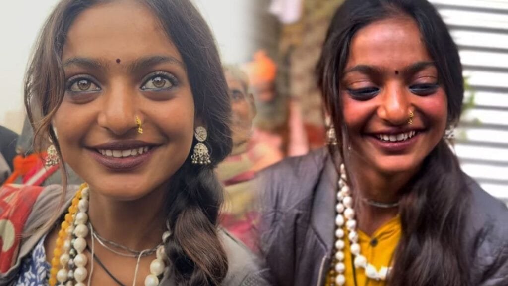 Maha Kumbh: Garland seller goes viral, dusky beauty at the event has made headlines online