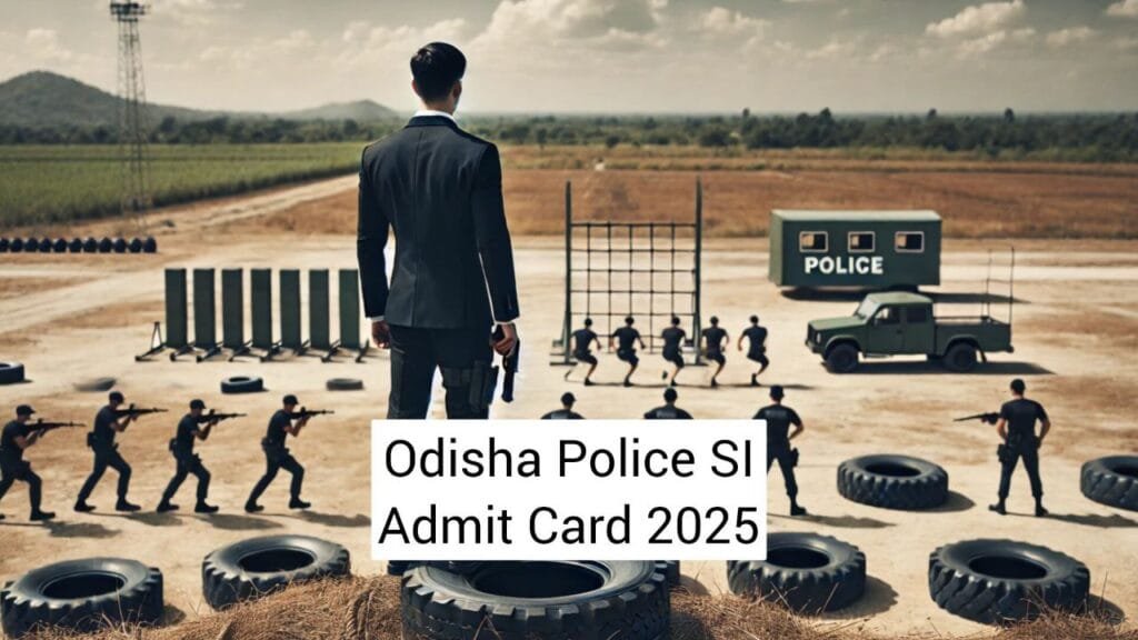 Odisha Police SI Admit Card 2025