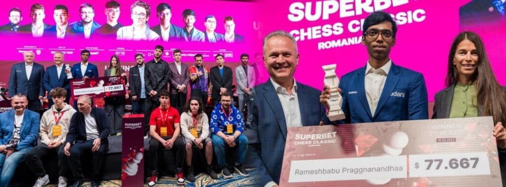 Praggnanandhaa earns $77,667 and 10 Grand Chess Tour points
