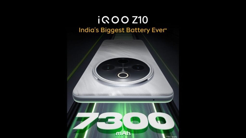 iQOO Z10 5G: The Smartphone with India's Biggest 7,300mAh Battery – Launching on April 11